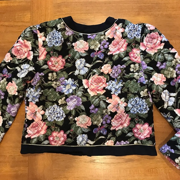 Vintage floral cropped jacket by Principles Size 12 - Picture 12 of 12